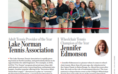 LNTA Recognized as Adult Tennis Provider of the Year
