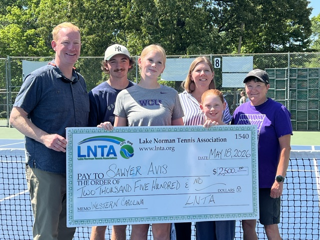 Scholarship winner family